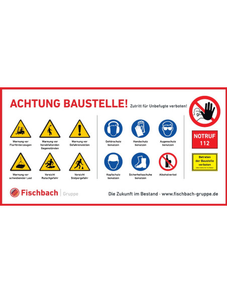 PVC Mesh Sicherheitsbanner (1 Stk.)